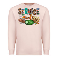 Pale Pink service mode on woman version Premium Sweatshirt - NancyCooperArtShop