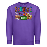 Purple service mode on woman version Premium Sweatshirt - NancyCooperArtShop