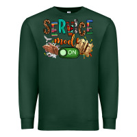 Sports Green service mode on woman version Premium Sweatshirt - NancyCooperArtShop