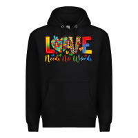 Black love needs no words Premium Hoodie - LillyAllenDesigns