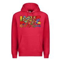 Cardinal love needs no words Premium Hoodie - LillyAllenDesigns