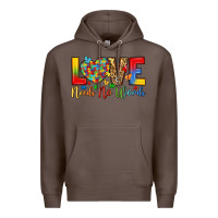 Coffee love needs no words Premium Hoodie - LillyAllenDesigns