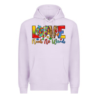 Lilac love needs no words Premium Hoodie - LillyAllenDesigns