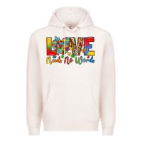 Pale Pink love needs no words Premium Hoodie - LillyAllenDesigns
