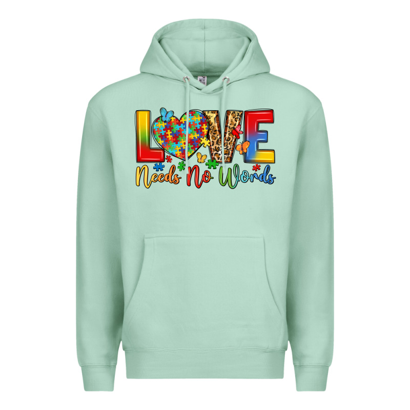 Love Needs No Words Premium Hoodie by LillyAllenDesigns | Teevron