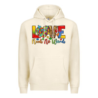 Tofu love needs no words Premium Hoodie - LillyAllenDesigns
