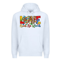 White love needs no words Premium Hoodie - LillyAllenDesigns