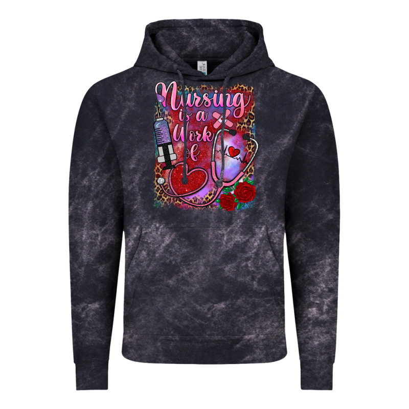 Nursing Is A Work Of Heart Vintage Hoodie by RanaPortraitStore | Teevron