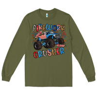 Army Green firework crusher Long Sleeve Tee - Artiststas
