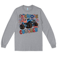 Heather Grey firework crusher Long Sleeve Tee - Artiststas