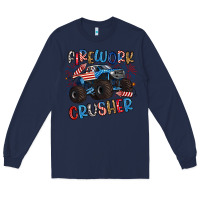Navy firework crusher Long Sleeve Tee - Artiststas