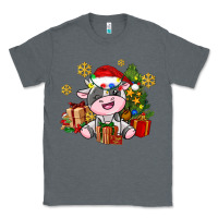 Charcoal Heather little cute christmas cow Classic Tee - AdoDesignShop