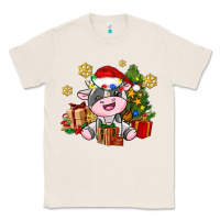 Natural little cute christmas cow Classic Tee - AdoDesignShop