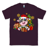 Plum little cute christmas cow Classic Tee - AdoDesignShop