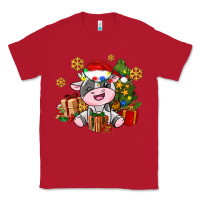 Red little cute christmas cow Classic Tee - AdoDesignShop