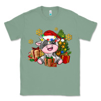 Sage little cute christmas cow Classic Tee - AdoDesignShop