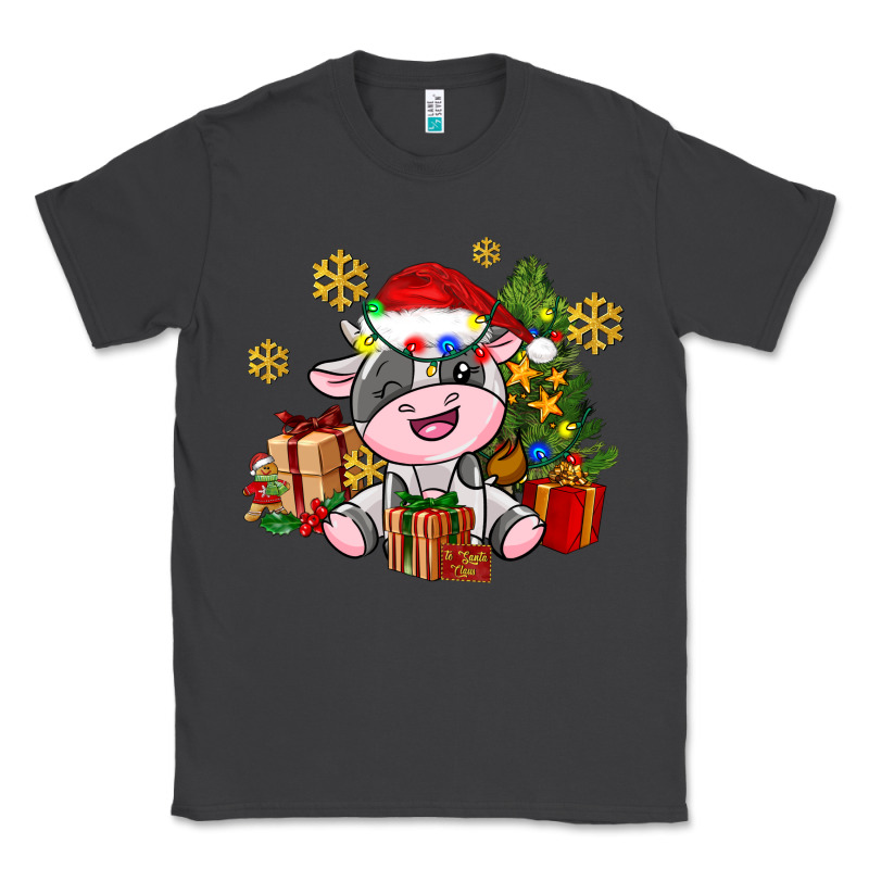 Little Cute Christmas Cow Classic Tee by AdoDesignShop | Teevron