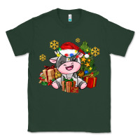 Sports Green little cute christmas cow Classic Tee - AdoDesignShop