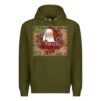 Army Green santa merry christmas y'all Premium Hoodie - AdoDesignShop