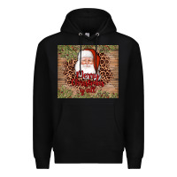 Black santa merry christmas y'all Premium Hoodie - AdoDesignShop