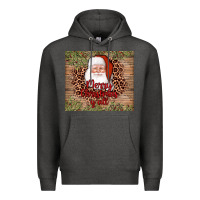 Charcoal Heather santa merry christmas y'all Premium Hoodie - AdoDesignShop