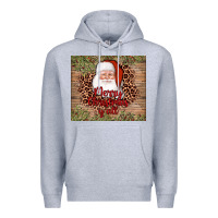 Heather Grey santa merry christmas y'all Premium Hoodie - AdoDesignShop
