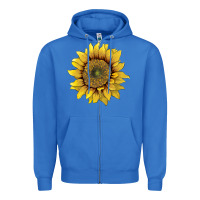 True Royal sunflower Zipper Hoodie - Artiststas