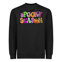 Black Spooky Season Heavyweight Sweatshirt - texasbilliewilder