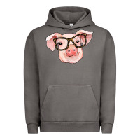Pigment Tornado pig with glasses Urban Hoodie - RanaPortraitStore