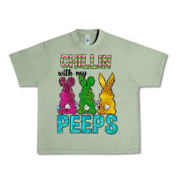 Oil Green Chillin with my peeps Ester Day Urban Heavy Tee - Neo Western
