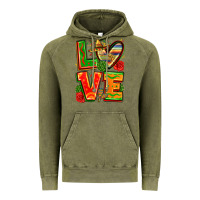 Vintage Olive love mexico Vintage Hoodie - Zillion Design Studio