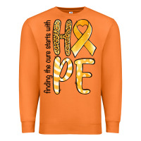 Carrot Finding the cure starts with hope Childhood Cancer Premium Sweatshirt - NancyCooperArtShop