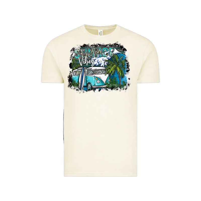 Summer Vibes Vintage Tee by SublimationCraftShop | Teevron