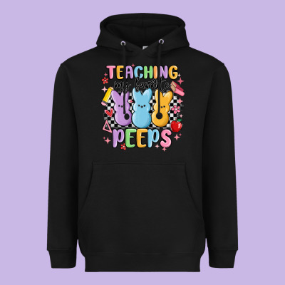 Teaching My Favorite Peeps Heavyweight Hoodie Designed By Maliassmallbusiness