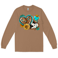 Toasted Coconut western leopard pride  hearts Long Sleeve Tee - AdoDesignShop