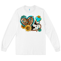 White western leopard pride  hearts Long Sleeve Tee - AdoDesignShop