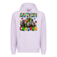 Lilac autism crusher Premium Hoodie - LillyAllenDesigns