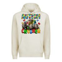 Oatmeal Heather autism crusher Premium Hoodie - LillyAllenDesigns
