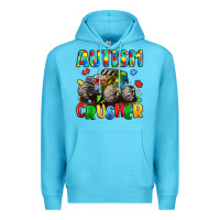 Ocean Blue autism crusher Premium Hoodie - LillyAllenDesigns