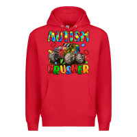 Red autism crusher Premium Hoodie - LillyAllenDesigns