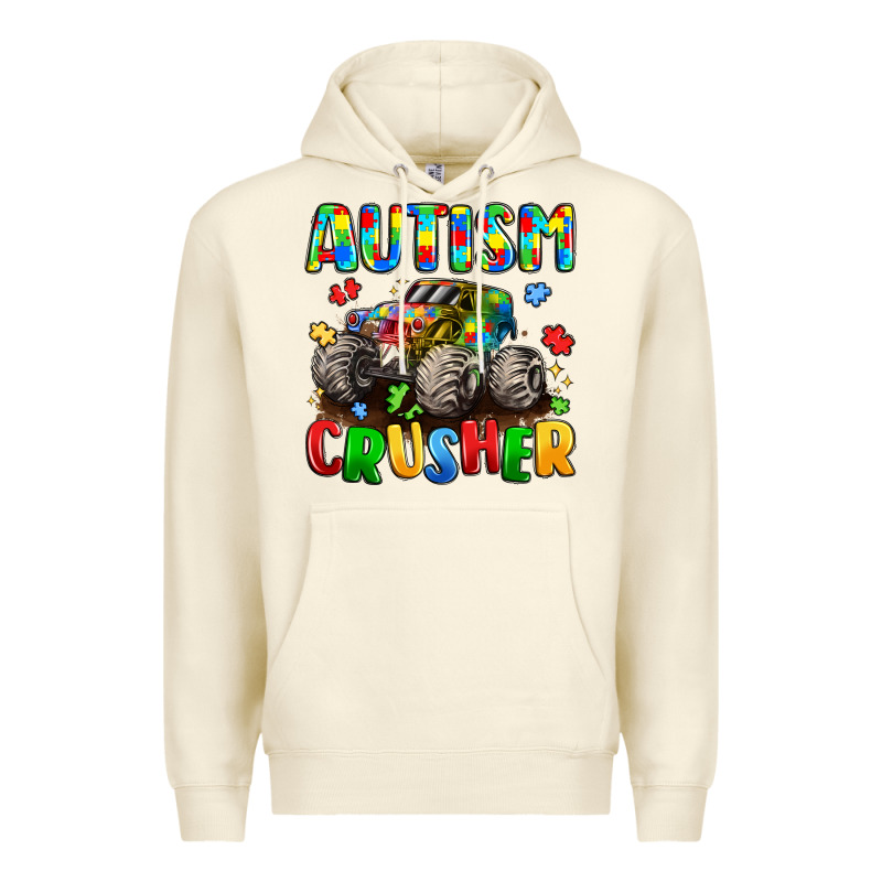 Autism Crusher Premium Hoodie by LillyAllenDesigns | Teevron
