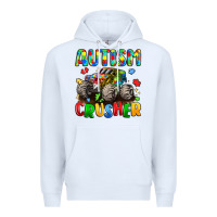 White autism crusher Premium Hoodie - LillyAllenDesigns