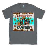 Charcoal Heather i’d rather be camping Classic Tee - JahusDesignShop