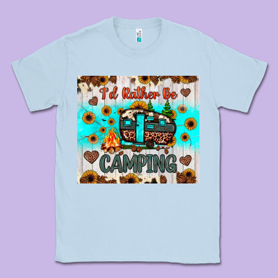 I’d Rather Be Camping Classic Tee Designed By Jahusdesignshop