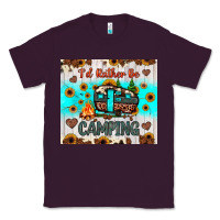 Plum i’d rather be camping Classic Tee - JahusDesignShop
