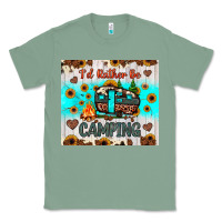 Sage i’d rather be camping Classic Tee - JahusDesignShop