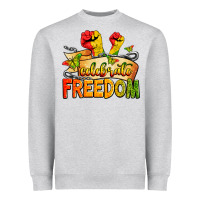 Heather Grey celebrate freedom Heavyweight Sweatshirt - Zillion Design Studio