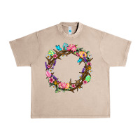 French Oak Crown of thorns Easter Day Urban Heavy Tee - Neo Western