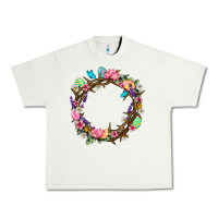 Pistachio Crown of thorns Easter Day Urban Heavy Tee - Neo Western