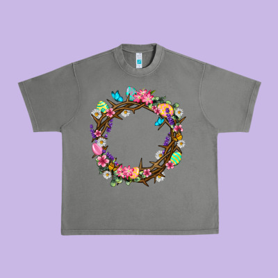 Crown Of Thorns Easter Day Urban Heavy Tee Designed By Neo Western